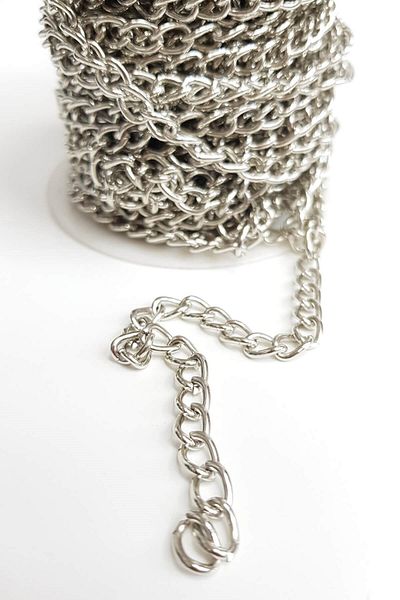 Hobigram Beads Assortment Silver Chain (1 Mt) – Beads, Stylish Design, Women's Accessory – Beads