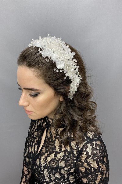 Hobigram Agena Crystal Stone Henna și coroană de mireasă pentru cele mai frumoase mirese – Coroană, Crystal Stone, Model elegant – Coroană – T