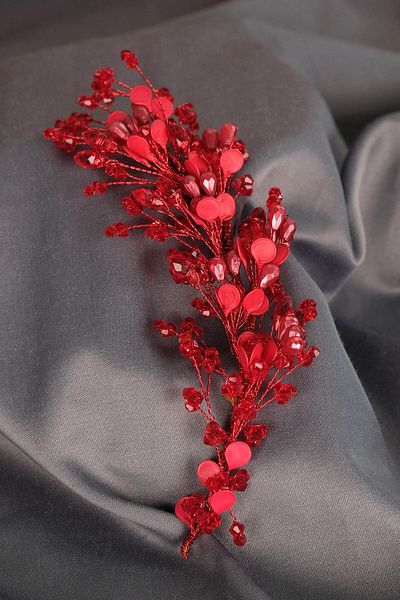 Hobigram Legá pentru cele mai frumoase mirese Accesoriu de mireasă Lega Pearl cu mărgele laterale – Coroană, piatră de cristal, mod elegant