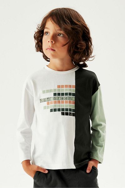 Nebbati Buntes T-Shirt für Jungen 23FW0NB3512