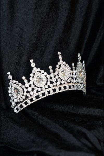 Hobigram Coroana de mireasa pentru cele mai frumoase mirese – Coroana, cu pietre de cristal, model elegant, coroana de mireasa, accesoriu de par – Coroana – Coroana