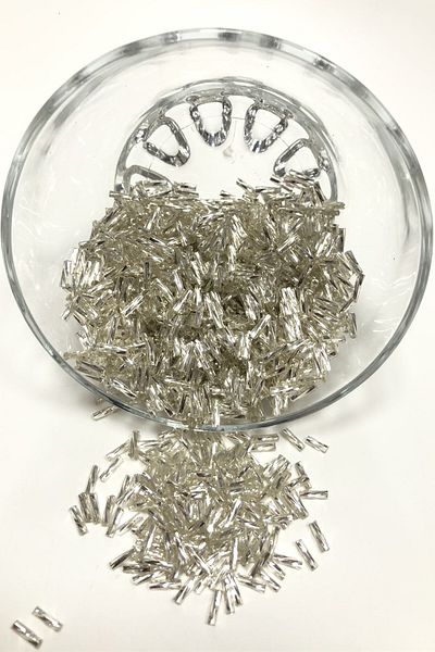 Hobigram Beads Assortment Silver Color Twisted Pipe Beads 50 Gr – Beads, Stylish Design, Women's Accessory – Bonc