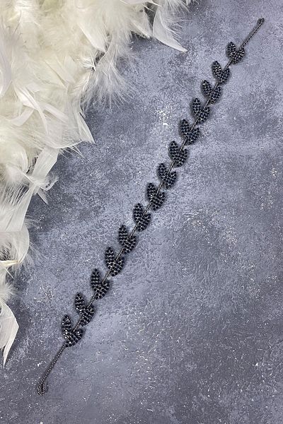 Hobigram Banda de păr Bella Leaf pentru cea mai frumoasă mireasă Accesoriu de mireasă – Coroană, Pietre de cristal, Modă elegantă