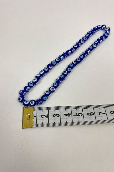Hobigram Συλλογή χάντρες Στρογγυλές χάντρες Evil Eye 1 String 6 mm – Χάντρες, Κομψό Σχέδιο, Γυναικείο Αξεσουάρ – Χάντρες
