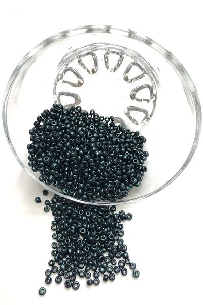 Hobigram Beads Assortment Dark Matte Green Sand Beads Medium Size 3 mm 50 Gr – Beads, Stylish Design – Beads – Bon
