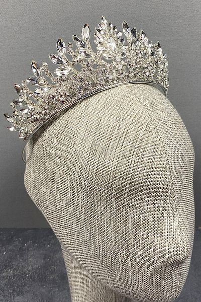 Hobigram Danver Stone Tiara de mireasa pentru cele mai frumoase mirese – Coroana, Crystal Stone, Model elegant, Tiara de mireasa – Coroana – Tiara
