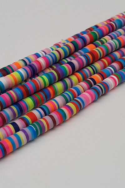 Hobigram Assortment of Beads Colorful Fimo Dough Beads 6mm – Beads, Stylish Design, Women's Accessory