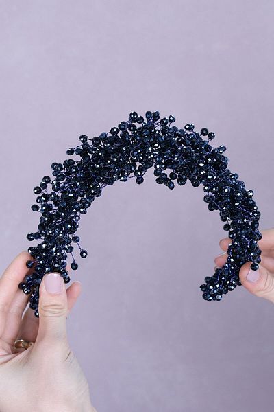 Hobigram Accesoriu pentru păr Coroana de mireasă cu mărgele de cristal Pollux pentru cele mai frumoase mirese – Coroană, cu pietre de cristal, model elegant