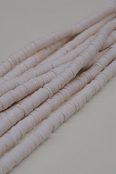 Hobigram Beads Assortment Cream Fimo Dough Beads 6mm – Beads, Stylish Design, Women's Accessory – Beads – Beads