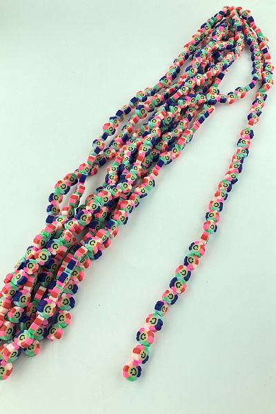 Hobigram Beads Assortment Colorful Flower Pattern Fimo Beads – Beads, Stylish Design, Women's Accessory – Boncu