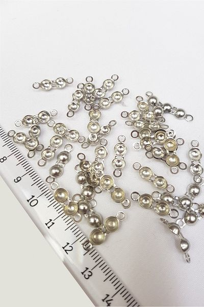 Hobigram Beads Assortment Silver Necklace and Bracelet Closure Clip – Beads, Stylish Design, Women's Accessory – Bon