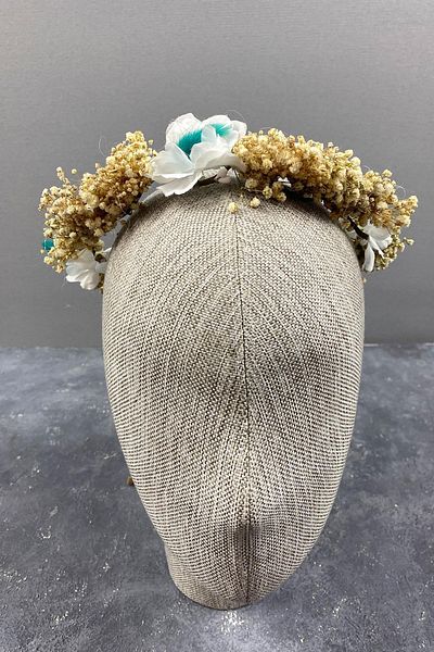 Hobigram Water Green Spring Branch and Chips Outer Shooting Bridal Tiara for the Most Beautiful Brides – Crown, Crystal Stone – Crown