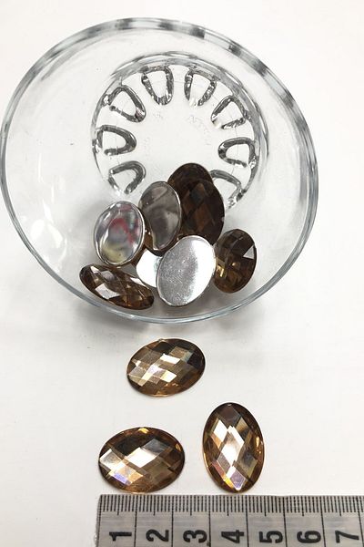 Hobigram Χάντρες Ποικιλία Mink Oval Plastic Strut Stone 10 τμχ – Χάντρες, Κομψό Σχέδιο, Γυναικείο Αξεσουάρ – Bonc