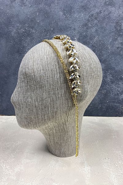 Hobigram Design pentru cele mai frumoase mirese Accesoriu pentru păr coroană de mireasă cu două rânduri – Coroană, cu pietre de cristal – Coroană