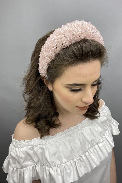 Hobigram Powder Polaris Crystal Jewelled Bridal and Henna Crown for the Most Beautiful Brides