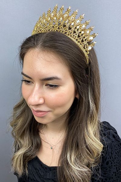Hobigram Coroana de mireasa cu henna Henna galbena aurie antracit pentru cele mai frumoase mirese – Coroana – Coroana