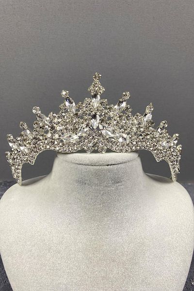 Hobigram Coroana de mireasa Henna cu piatra Tokyo pentru cele mai frumoase mirese – Coroana, cu piatra de cristal, model elegant, coroana de mireasa – Coroana –