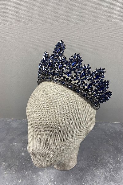 Hobigram Godiva High Stone Bridal Henna Crown pentru cele mai frumoase mirese – Coroană, Crystal Stone, Model elegant, Tiara de mireasă