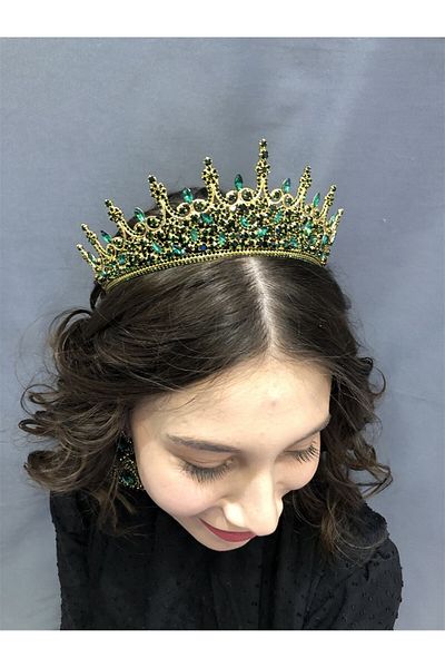 Hobigram Trend Green Model Henna and Bridal Crown για τις πιο όμορφες νύφες – Κορώνα, Κρυστάλλινη Πέτρα, Κομψό Μοντέλο, Νυφικό Κορώνα