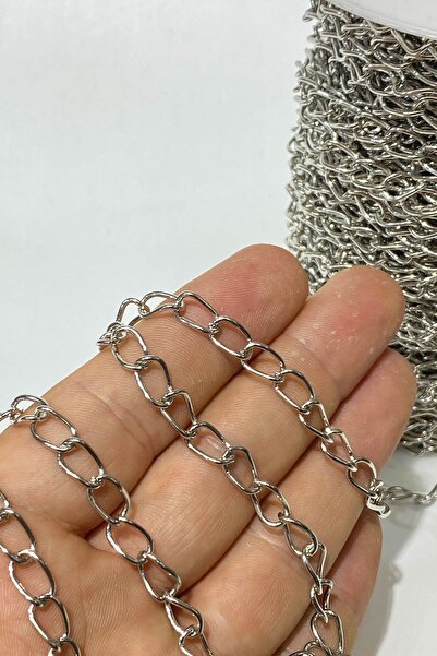 Hobigram Sortiment de mărgele Accesoriu pentru lanț de argint gros plat 1 Mt – Mărgele, Design elegant, Accesoriu pentru femei – Bo