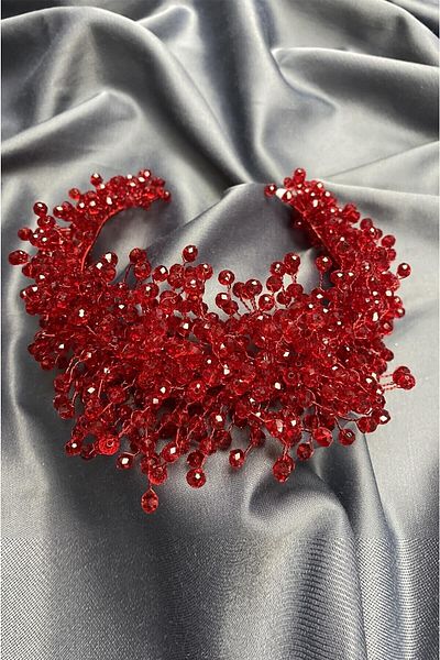 Hobigram Henna și coroană de mireasă cu cristal de piatră Pollux pentru cele mai frumoase mirese – Coroană, cu piatră de cristal, model elegant – Coroană –