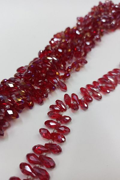Hobigram Χάντρες Ποικιλία Red Sequence Drop Crystal – Χάντρες, Κομψό Σχέδιο, Γυναικείο Αξεσουάρ – Χάντρες – Χάντρες