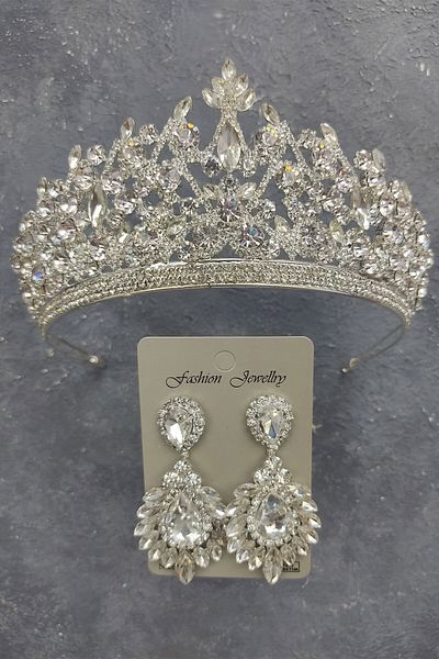 Hobigram Pegasi Model Bridal Crown και Drop Shuttle Stone σκουλαρίκια για τις πιο όμορφες νύφες – Κορώνα, Κρυστάλλινη Πέτρα, Κομψή Μόδα