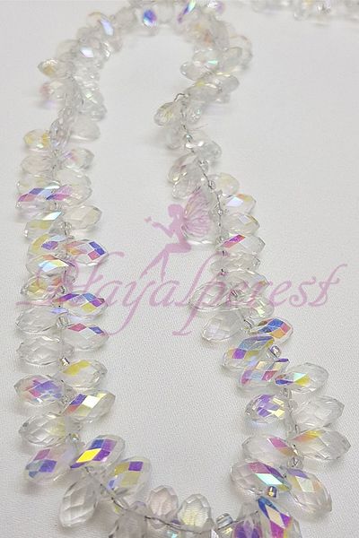 Hobigram Χάντρες Ποικιλία Flick White Sequence Drop Crystal – Χάντρες, Κομψό Σχέδιο, Γυναικείο Αξεσουάρ – Χάντρες –