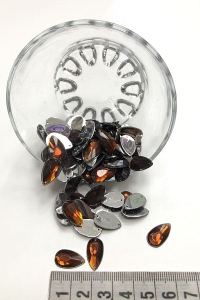 Hobigram Χάντρες Ποικιλία Καφέ Πλαστική Πέτρα Drop Strut 20 gr – Χάντρες, Κομψό Σχέδιο, Γυναικείο Αξεσουάρ – Boncu