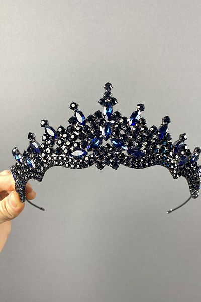 Hobigram Coroana de mireasa Henna cu piatra Tokyo pentru cele mai frumoase mirese – Coroana, cu piatra de cristal, model elegant, coroana de mireasa – Coroana –