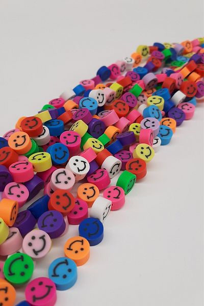 Hobigram Χάντρες Ποικιλία Emoji Motif Fimo Beads – Ειδικό σχέδιο, Αξεσουάρ, Ποιοτική Παραγωγή, Εντυπωσιακό Sti