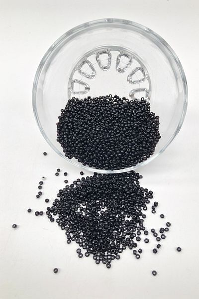 Hobigram Beads Assortment Black Sand Beads 2 mm – Beads, Stylish Design, Women's Accessory – Beads – Beads