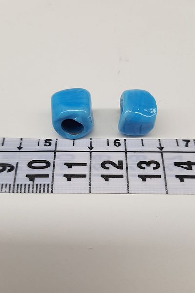 Hobigram Assortment of Beads Blue Beads Square Glass Jewelry Beads – Beads, Stylish Design, Women's Accessory – Beads