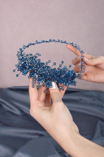 Hobigram Flizyy Crystal Beaded Bridal Tiara Accesoriu pentru păr pentru cele mai frumoase mirese – Coroană, Crystal Stone, Model elegant
