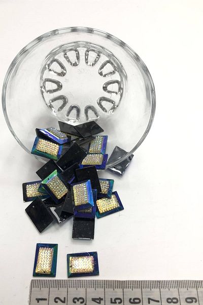 Hobigram Ποικιλία χάντρες Ορθογώνια Πλαστική Πέτρα με Μπλε Navy Janjan 20 τμχ – Χάντρες, Κομψό Σχέδιο – Μπον