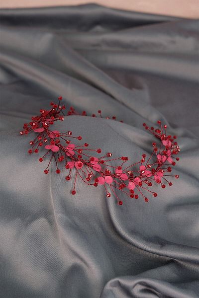 Hobigram Ramură de primăvară emailată Accesoriu de păr de mireasă cu margele pentru cele mai frumoase mirese – Coroană, cu pietre de cristal, model elegant –