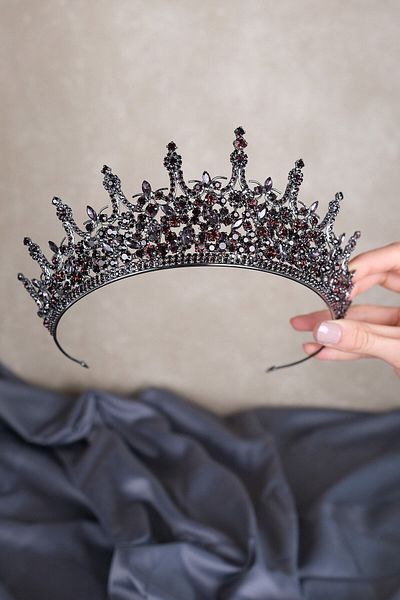 Hobigram Leonis Princess Model Bridal Henna Crown pentru cele mai frumoase mirese – Coroană, Crystal Stone, Model elegant, Tiara de mireasă