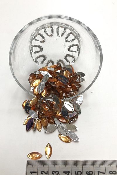 Hobigram Beads Assortment Orange Plastic Shuttle Stone 20 Gr – Beads, Stylish Design, Women's Accessory – Bon
