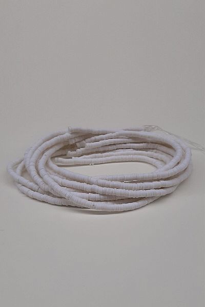 Hobigram Assortment of Beads White Fimo Dough Beads 4mm – Beads, Stylish Design, Women's Accessory – Beads – Bonc