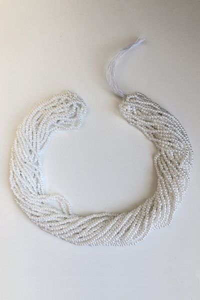 Hobigram Beads Assortment White Strand Sand Beads 2 mm – Beads, Stylish Design, Women's Accessory – Beads – Beads