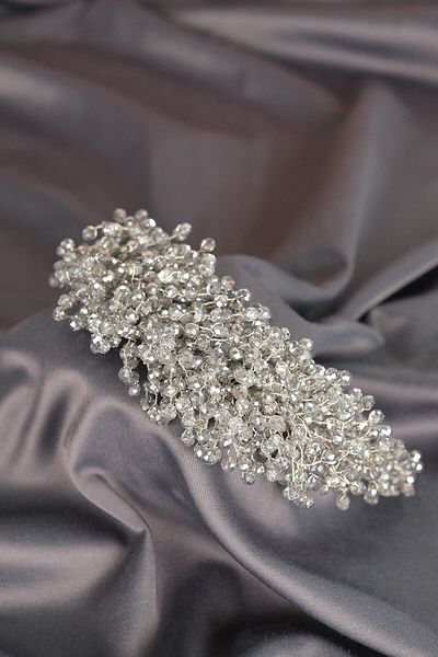 Hobigram Accesoriu pentru păr Coroana de mireasă cu mărgele de cristal Pollux pentru cele mai frumoase mirese – Coroană, cu pietre de cristal, model elegant