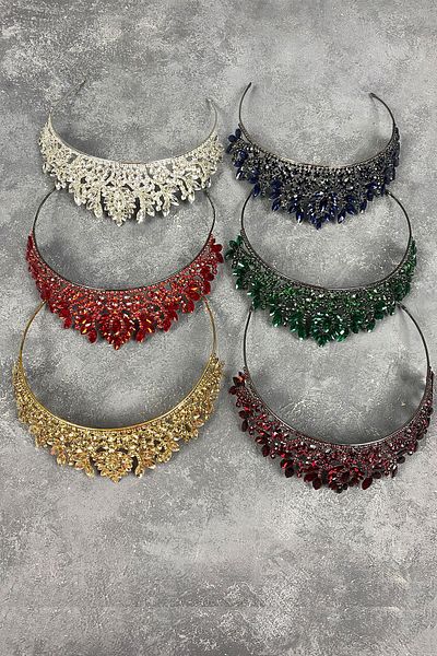 Hobigram Danver Stone Bridal Henna Crown pentru cele mai frumoase mirese – Coroană, Crystal Stone, Model elegant, Tiara de mireasă – Coroană –