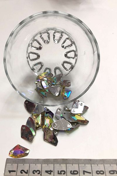 Hobigram Assortment of Beads Hexagonal Plastic Strut Stone with Janjan (20 Gr) – Beads, Stylish Design, Women's Accessory