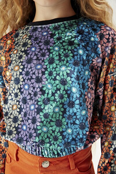 Tyess Girl's Patterned Sweatshirt 23FW0TJ4418