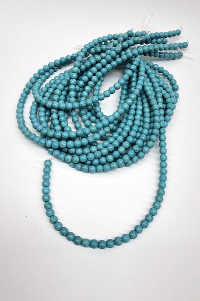 Hobigram Beads Assortment Turquoise Round Glass Beads 8 mm – Beads, Stylish Design, Women's Accessory – Beads –