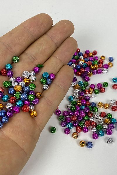 Hobigram Χάντρες Ποικιλία Πολύχρωμες Χάντρες με Μοτίβο Λουλουδιών 25 γρ. – Χάντρες, Κομψό Σχέδιο, Γυναικείο Αξεσουάρ – Bonc