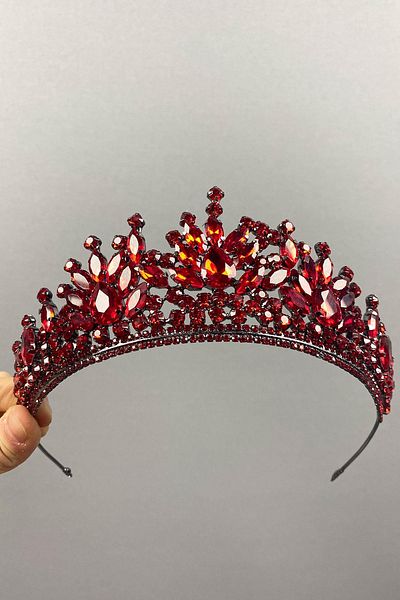 Hobigram Pera Brilliant Stone Bridal Henna Crown for the Most Beautiful Brides – Crown, Crystal Stone, Stylish Model, Bridal Crown –