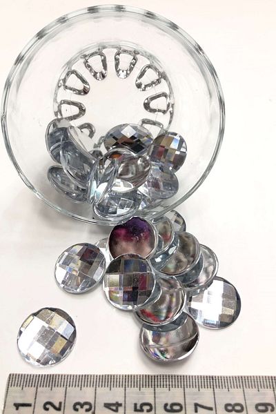 Hobigram Sortiment de mărgele din plastic rotund transparent 10 buc – mărgele, design elegant, accesoriu pentru femei –