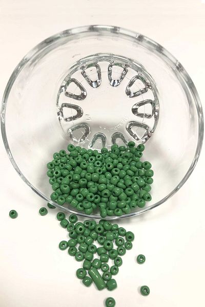 Hobigram Συλλογή χάντρες Dark Mint Green Sand Beads Μεσαίο μέγεθος 4 mm 50 gr – Χάντρες, Κομψό Σχέδιο – Χάντρες – Β