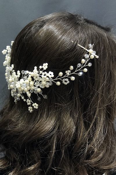 Hobigram Accesoriu de păr cu cristal transparent pentru cele mai frumoase mirese – coroană, piatră de cristal, model elegant, coroană de mireasă – coroană